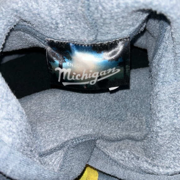 Cozy Gray Hoodie with Michigan Design - Picture 4 of 4